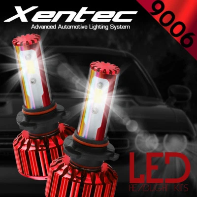 Kit de faróis XENTEC LED HID 9006 branco para Chevrolet Colorado 2004-2012 - Imagem 1 de 4