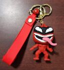 Carnage 3D Silicone Keychain Key Chain Ring Pendant Game New