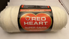 Red Heart Yarn Worsted Weight 4 Ply No Dye Lot 8 oz #316 Soft White