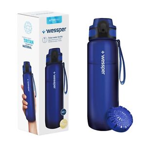 Comoda bottiglia in tritan per le passeggiate e i viaggi in palestra 500 ml Blu