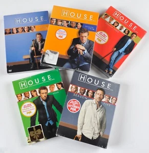 House MD TV Series DVDs Complete Seasons 1-5 NEW Sealed - Foto 1 di 6