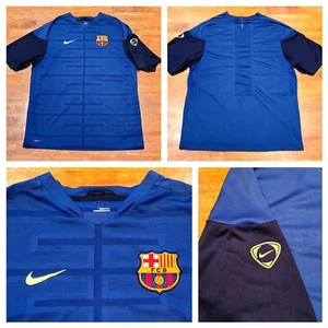 2009 Nike Fit Dry FC Barcelona Training Soccer Futbol Shirt Jersey Mens Sz Large - Picture 1 of 11