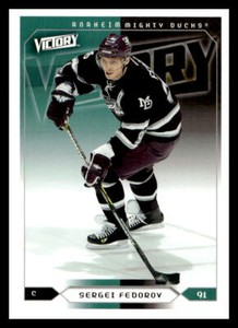 2005 Upper Deck Victory #3 Sergei Fedorov   Anaheim Mighty Ducks