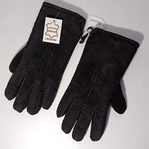 Women's Size S Black Genuine Sheepskin Gloves Brand New - Picture 1 of 9