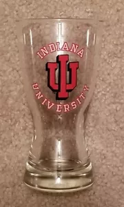 Indiana University Hoosiers Drinking Glass w/ IU Logo, 6" Height - Bild 1 von 2