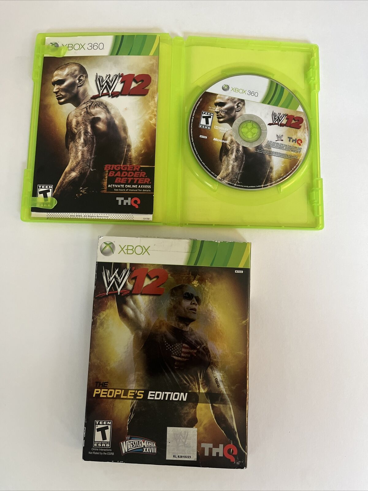 WWE '12 - The People's Edition (Xbox 360) RARE. Tested. Ships Fast