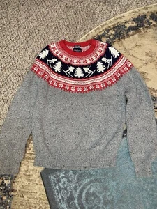 Maglione natalizio uomo American Eagle taglia grande sci seriamente morbido  - Foto 1 di 8