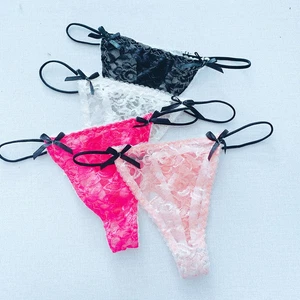 Unterhosen Frauen Unterwäsche Solide T-Spitze Baumwolle Damen Innere Datei - Bild 1 von 20