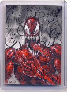 2022 Marvel Masterpieces Sketchkarte Hutchinson Carnage - Bild 1 von 2