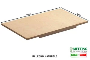 TAVOLA PER PASTA RETTANGOLARE SPIANATOIA IN LEGNO CM.90X51 - Imagen 1 de 1