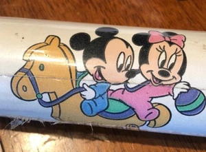 Vintage Disney Sunworthy Marke Mickey Minnie Kinderzimmer Tapete 2 Rollen - Bild 1 von 9
