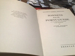 Sonnets From the Portuguese French by Andre Maurois - Picture 1 of 3