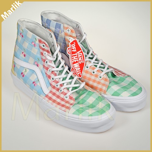 Sneakers a scacchiera multicolori Vans Sk8 da uomo taglia 11 Gingham nuove