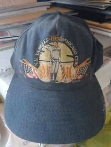 Rare Yankees vs. Cubs 1932 World Series Babe Ruth Baseball Cap - Picture 1 of 2