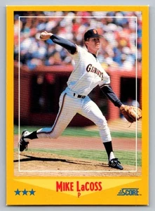 1988 Score Mike LaCoss San Francisco Giants #465 - Picture 1 of 2