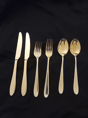 Lauffer by Towle  Lot Of 6 Pc 18/8 Stainless Flatware Indonesia.see The Photo. - Image 1 of 4