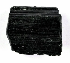 221.70 Cts. Natural Black Tourmaline Rough Shape Certified Gemstone - Picture 1 of 3