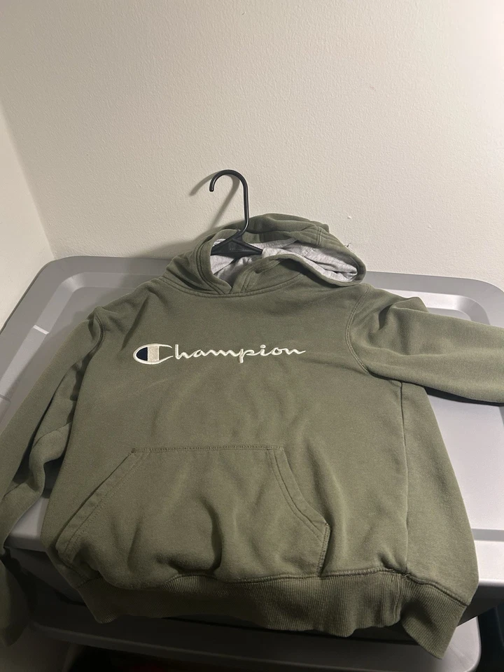 Champion Sudadera con Capucha Verde Oliva - Acogedora Clásica Diaria (Jóvenes) Foto 1 de 4