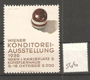 CINDERELLA -S66- AUSTRIA - WIENER KONDITOREI AUSSTELLUNG - 1936 - Picture 1 of 1