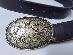 Cowboy Leather Belt For Men Brown Color