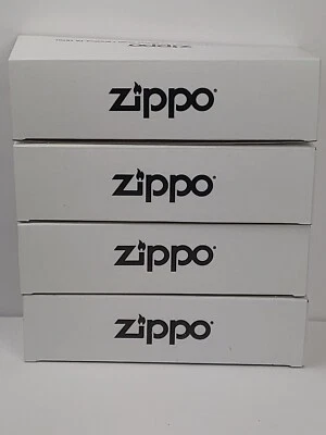 Cajas vacías blancas de envío/almacenamiento ZIPPO 4pk - Excelente estado, solo usadas una vez Foto 1 de 4