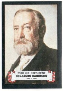 BENJAMIN HARRISON 1980 Kellogg's Presidents Card #23 - Picture 1 of 1