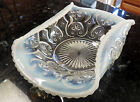 Northwood CASHEWS 2-Sides-Rolled-In Opalescent Glass Bowl circa 1905*Victorian