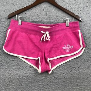 Hollister Shorts Womens Medium Pink Spellout Sweats 38897
