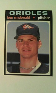 Ben McDonald Baltimore Orioles 1991 BB Card Price Guide Monthly #18 Oddball