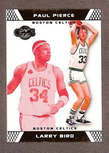 2007-08 Topps Co-Signers #33 Larry Bird Paul Pierce Gold Red /109 - Picture 1 of 2