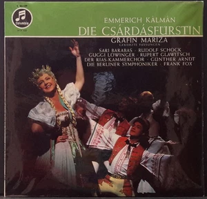 COLUMBIA C 83449 GERMAN ED 1 PRESS KALMAN DIE CSARDASFURSTIN BARABAS SCHOCK FOX - Foto 1 di 3