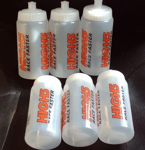 HIGH 5 SPORTS NUTRITION WATER BOTTLE 500ml CLEAR x 3