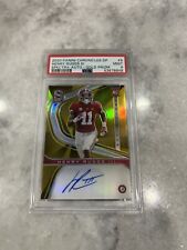 2020 Panini Spectra Henry Ruggs III Rookie On Card Auto Gold Prizm 05/10 PSA 9