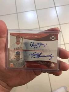 Casey Kotchman / Keith Hernandez Dual Signautures Auto Upper Deck 26/99 Mets - Bild 1 von 3