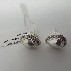 BASTIAN INVERUN Sterling Silver White Topaz Stud Earrings - Bild 1 von 4