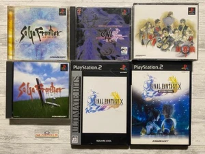 SONY PS 1  2 SaGa Frontier & ONI  & Soukaigi & Final Fantasy X & International - Picture 1 of 18