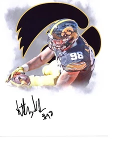 Anthony Nelson Iowa Hawkeyes signed autographed 8x10 football photo edit c - Picture 1 of 1