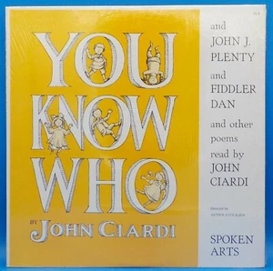 John Ciardi, John Plenty, Fiddler Dan LP "You Know Who" NM VG++ BX12 - Foto 1 di 3