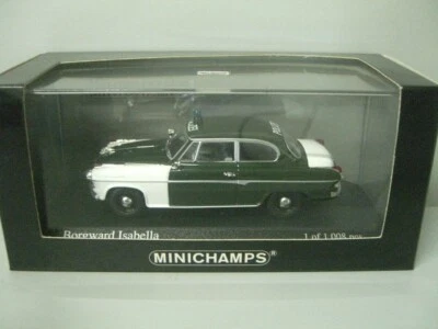MINICHAMPS 400 06090 BORGWARD ISABELLA 1959 "POLIZEI FRANKFURT" - Immagine 1 di 2
