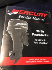Manual de servicio fueraborda Mercury Marine 30/40 cuatro tiempos 90-883064R01 - Imagen 1 de 2