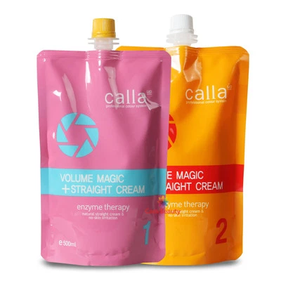 [Volume Rebonding] Calla Volume Magic Straight Cream 500g+500g für profession... - Bild 1 von 4