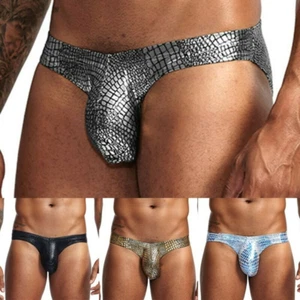 Costume da bagno uomo slip uomo perizoma poliestere marsupio perizoma vedi attraverso - Foto 1 di 13