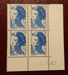 France Timbre N° 2485 En Coin Daté / NEUF**/  1987 - Picture 1 of 2