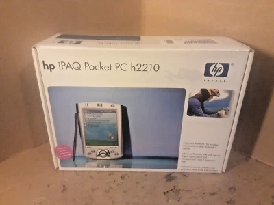 HP IPAQ H2210 Pocket PC - 400mhz (FA103A#ABU)-BLUETOOTH-BOXED WITH ACCESORIES - Image 1 of 4