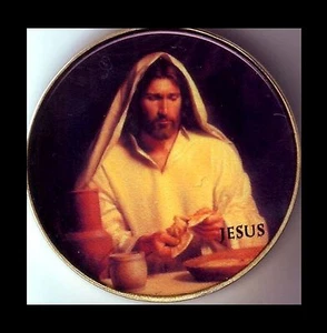 ● GROSSE MEDAILLE / MONNAIE PLAQUE OR : JESUS ● - Picture 1 of 1