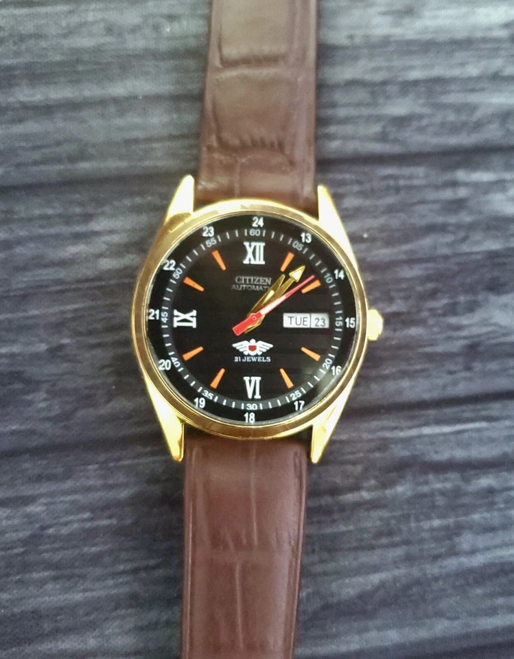 Reloj Citizen Vintage Automático 12-24hr Esfera Romana 82004R Foto 1 de 4