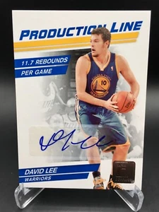 2010 Donruss Production Line Certified Autograph David Lee serial #ed 13/25 - Picture 1 of 2