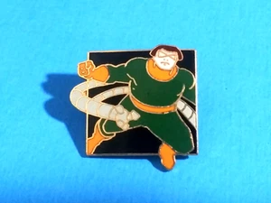 Prendedor trasero Doctor Octopus metal dorado y esmalte vintage 1989 Marvel - Imagen 1 de 3