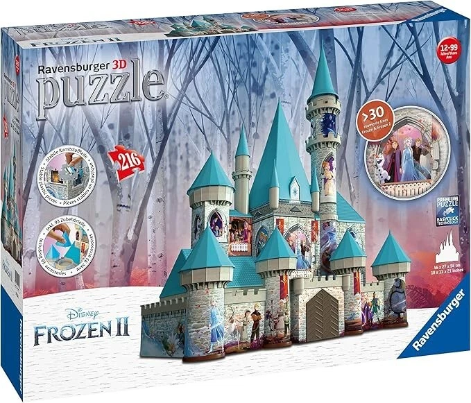 Ravensburger Disney Frozen 2 Castle 3D Puzzle 216 Pieces Complete - image 1 of 3