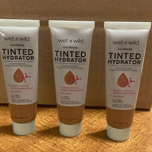 3X Wet n Wild Bare Focus Tinted Hydrator Tinted Skin Veil Oil Free Deep - Picture 1 of 3